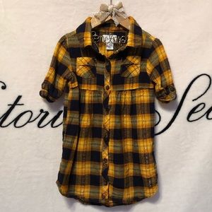 Plaid Flannel Shirt Dress